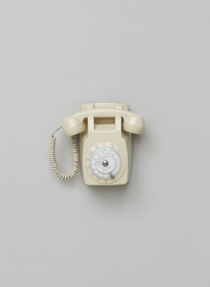 Vintage rotary telephone